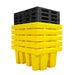 Single IBC Spill Pallet - Yellow Shield