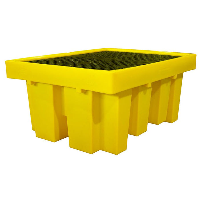Single IBC Spill Pallet - Yellow Shield