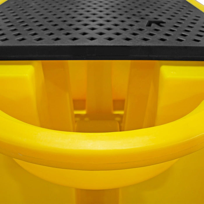 Single IBC Spill Pallet - With Dispenser - Yellow Shield
