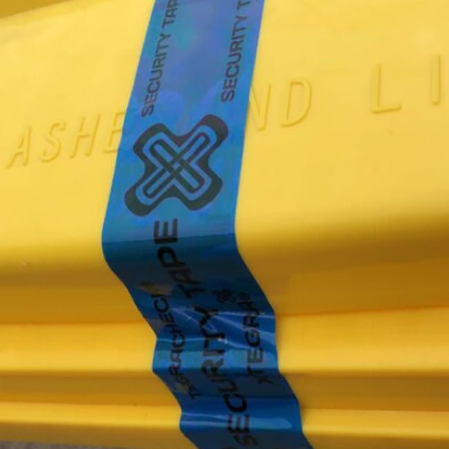 Tamper Proof Tape 50m - Yellow Shield