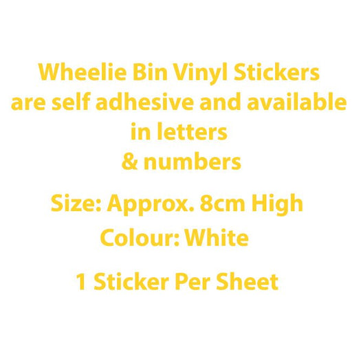 Wheelie Bin Vinyl Stickers - Yellow Shield