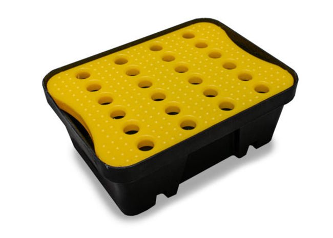 10 Litre Spill Tray With Grid - Yellow Shield