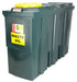 1,000 Litre Plastic Bunded Waste Oil Tank (Slimline) - Yellow Shield