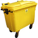 1100 Litre Clinical Waste Bin - Yellow Shield