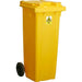 120 Litre Clinical Waste Bin - Yellow Shield