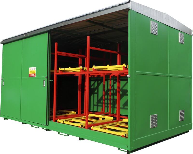16 x IBC Dual Purpose Storage Unit - Yellow Shield