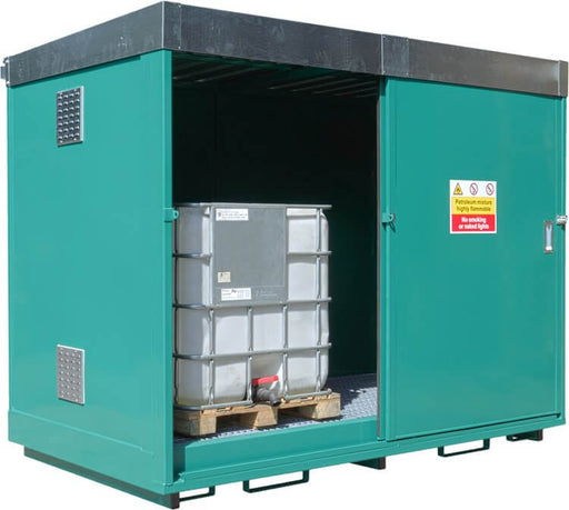 2 x IBC Dual Purpose Storage Unit - Yellow Shield