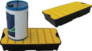 30 Litre Spill Tray With Grid - Yellow Shield