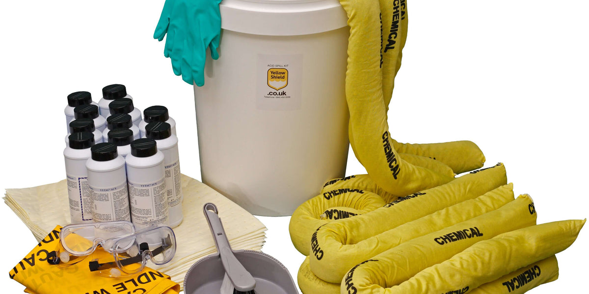 Battery Acid Spill Kit (24L) - Yellow Shield