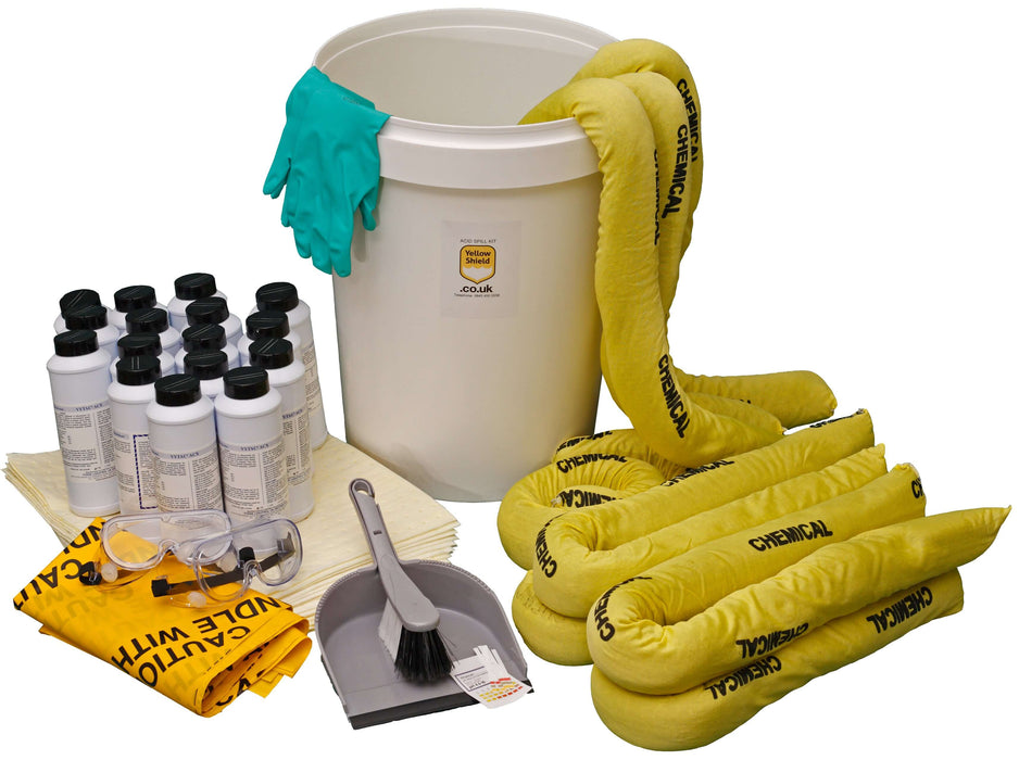 Battery Acid Spill Kit (32L) - Yellow Shield