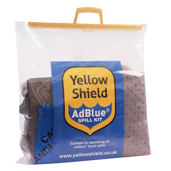Clip Handled AdBlue ® Spill Kit - 25 Litre - Yellow Shield