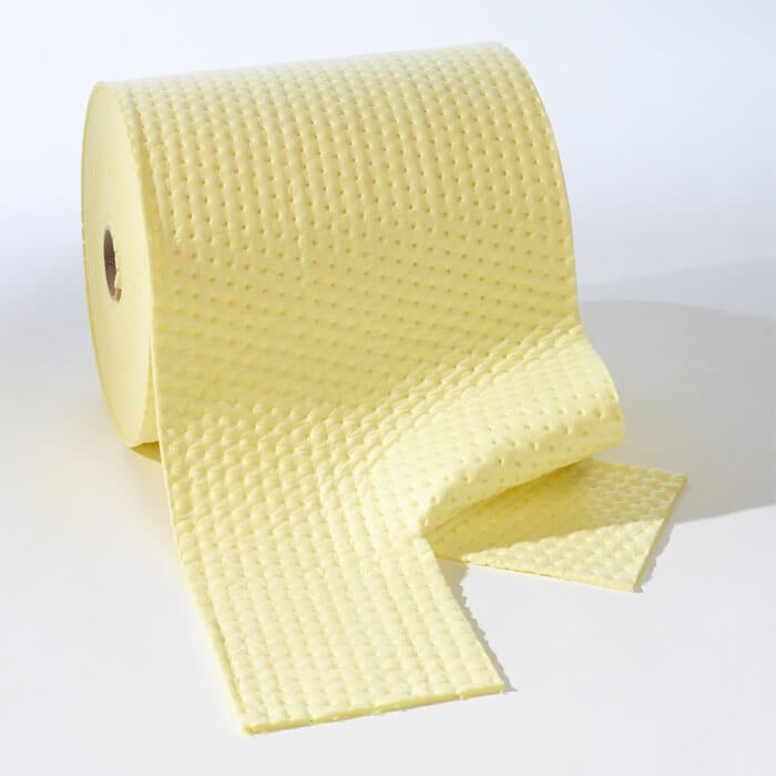 Economy Chemical Mediumweight Roll | Bagged - Yellow Shield