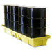 ENPAC 4 Drum In Line Spill Pallet- REDUCED - Yellow Shield