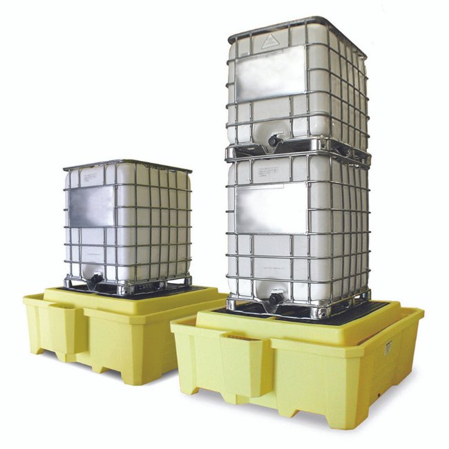 ENPAC IBC Spill Pallet With Grid & Dispener - Yellow Shield