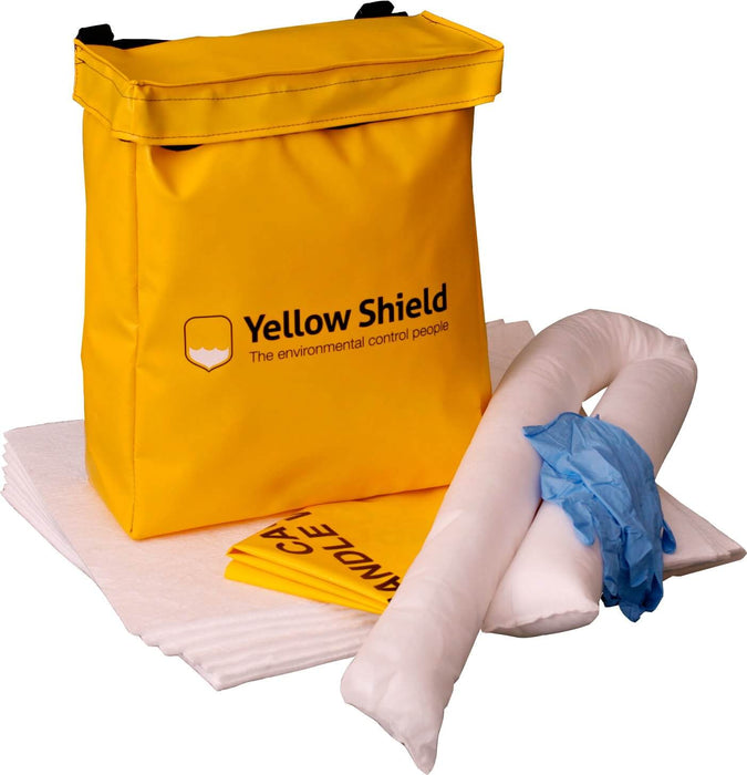 Forklift Truck Oil Spill Kit - 12 Litre - Yellow Shield