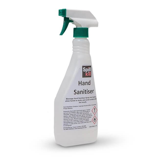 Hand Sanitiser Spray | 500ml Bottle - Pk 6 - Yellow Shield