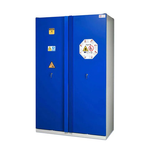 Lithium-Ion Battery Cabinet | 2 Door - Yellow Shield