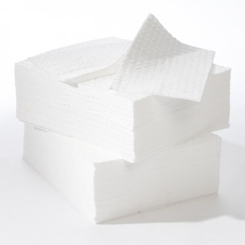 Premium Lightweight Oil Absorbent Pads - 60Lts - (50cm x 40cm) 100/Boxed - Yellow Shield