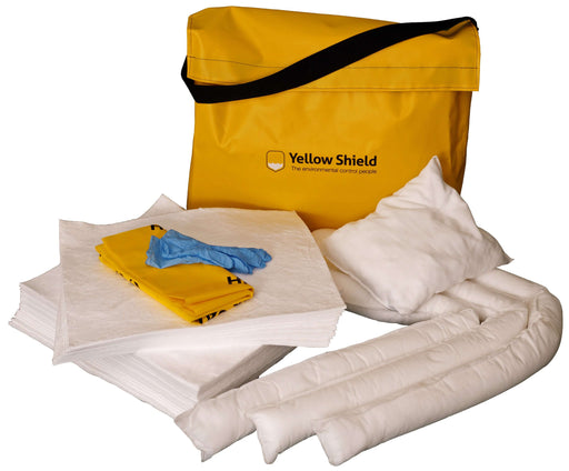 Shoulder Bag Oil Spill Kit - 50 Litre - Yellow Shield