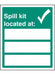 Spill Kit Located At Sign | Rigit Plastic (300m x 250mm) - Yellow Shield