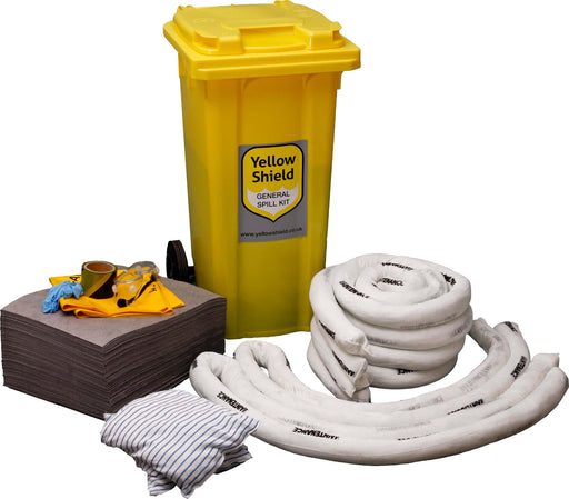 Wheelie Bin Spill Kit - 125 Litre - Yellow Shield
